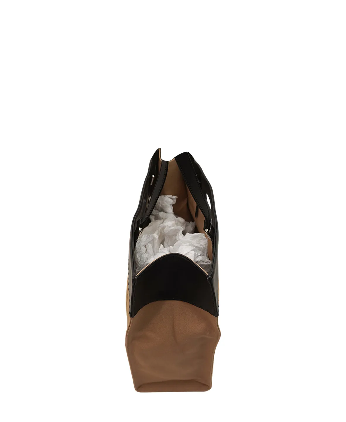 2021 Roma Shopper Tote Cream, Black, Multicolor