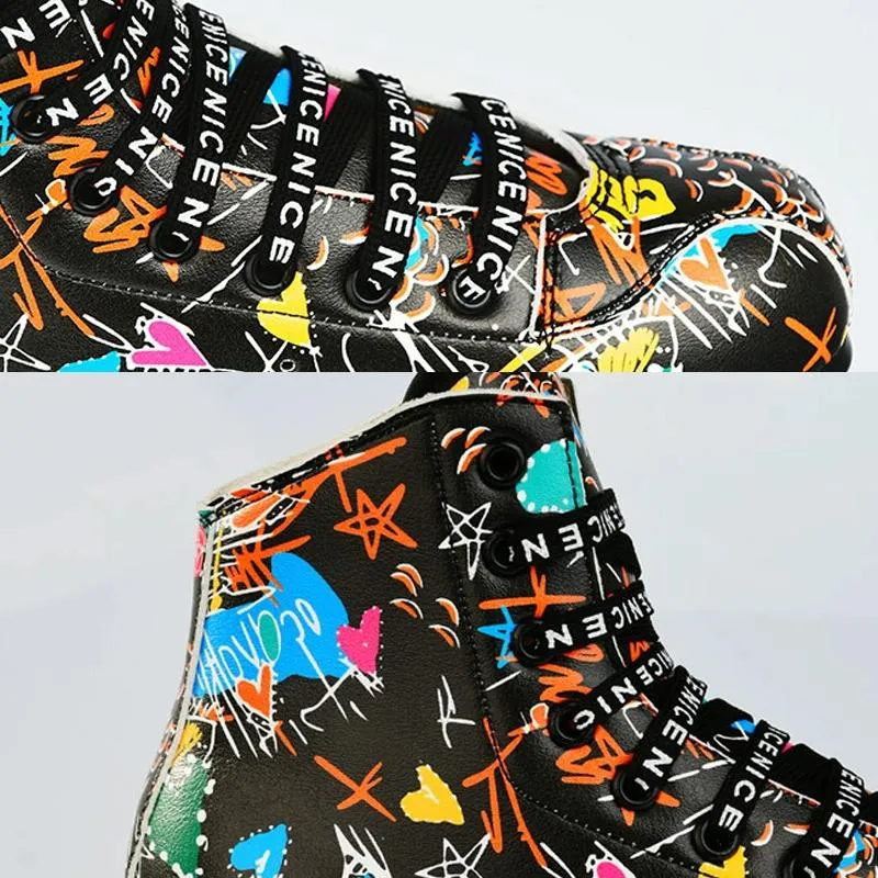Adult Graffiti Double Row Roller Skates - Size 44