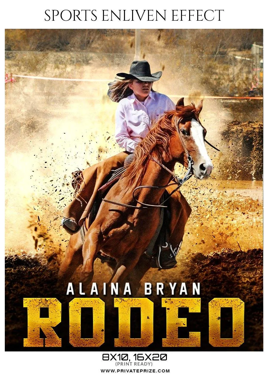 Alaina Bryan - Rodeo Sports Enliven Effects Photography Templates