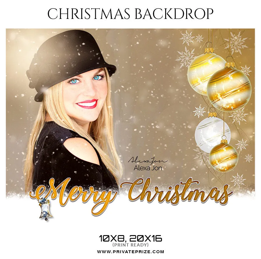 Alexa Jon - Christmas Digital Backdrop