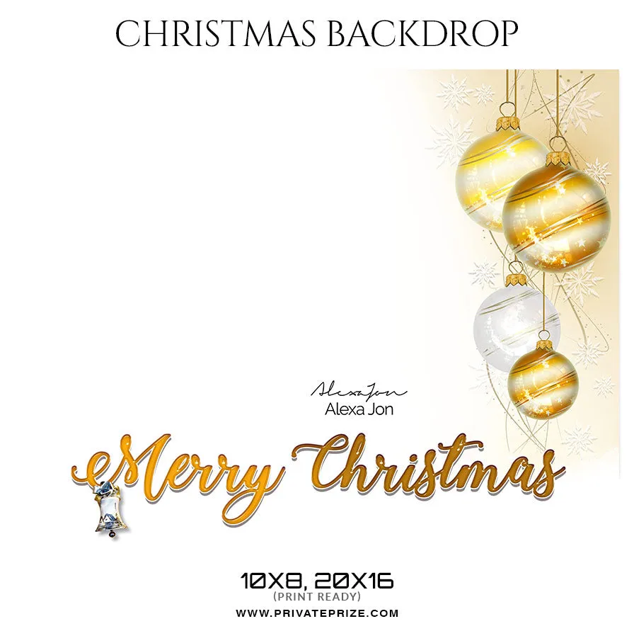 Alexa Jon - Christmas Digital Backdrop