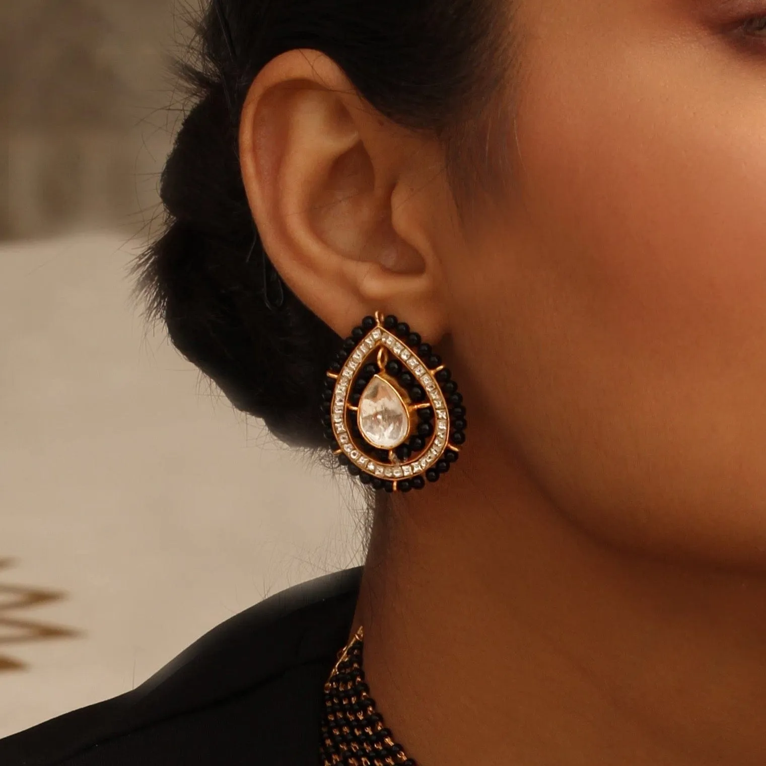 Allure Silver Mangalsutra Earring