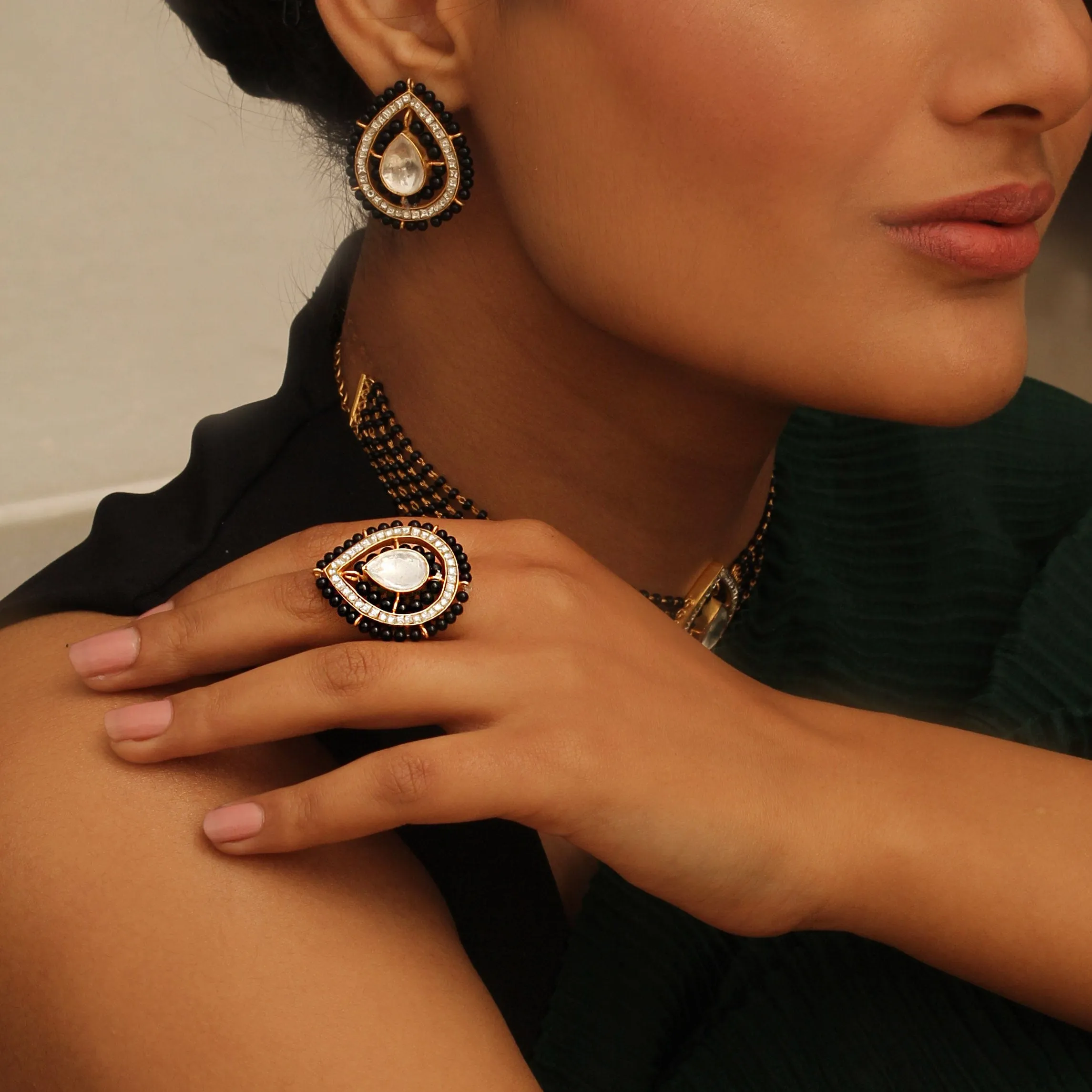 Allure Silver Mangalsutra Earring