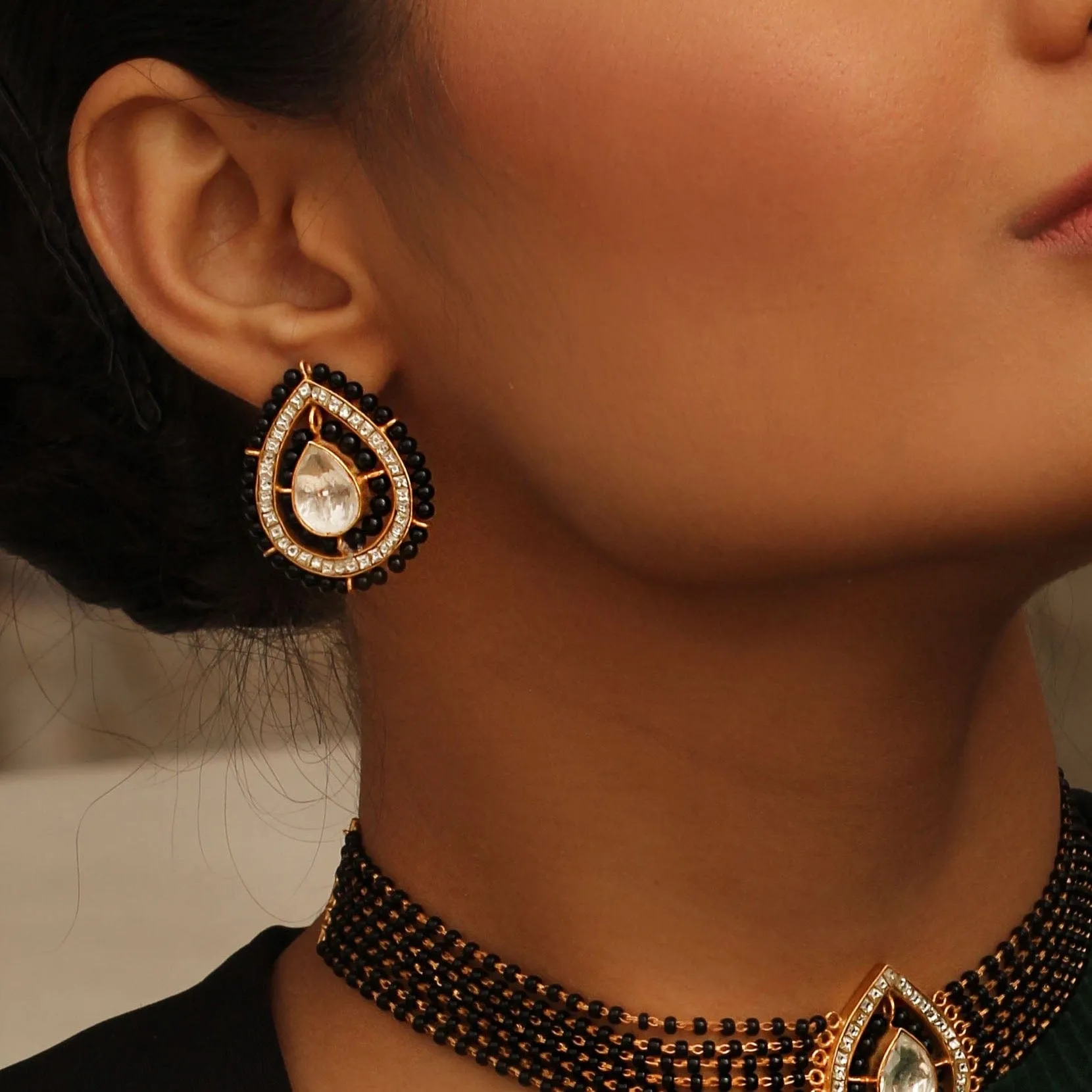 Allure Silver Mangalsutra Earring