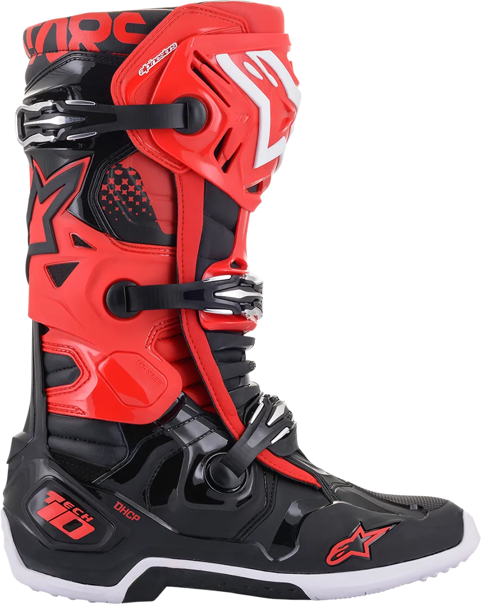 ALPINESTARS Tech 10 Boots - Black/Red - US 11 2010020-31-11