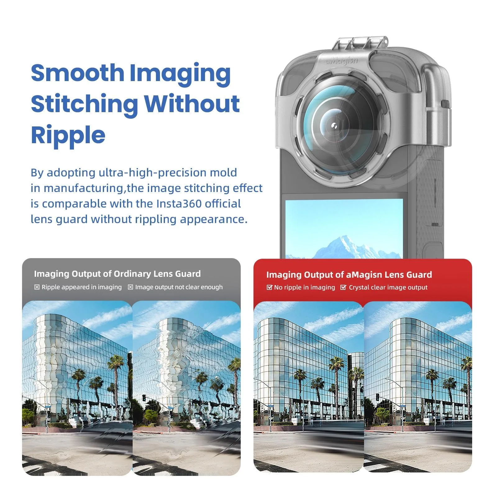 Amagisn Protective Lens Guard for Insta360 X3 Camera