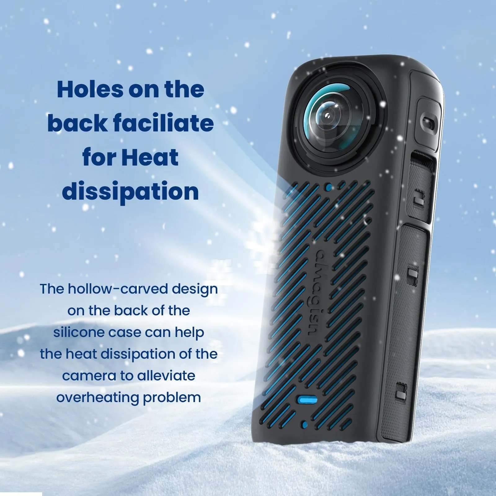 Amagisn Silicone Protective Cover for Insta360 X4