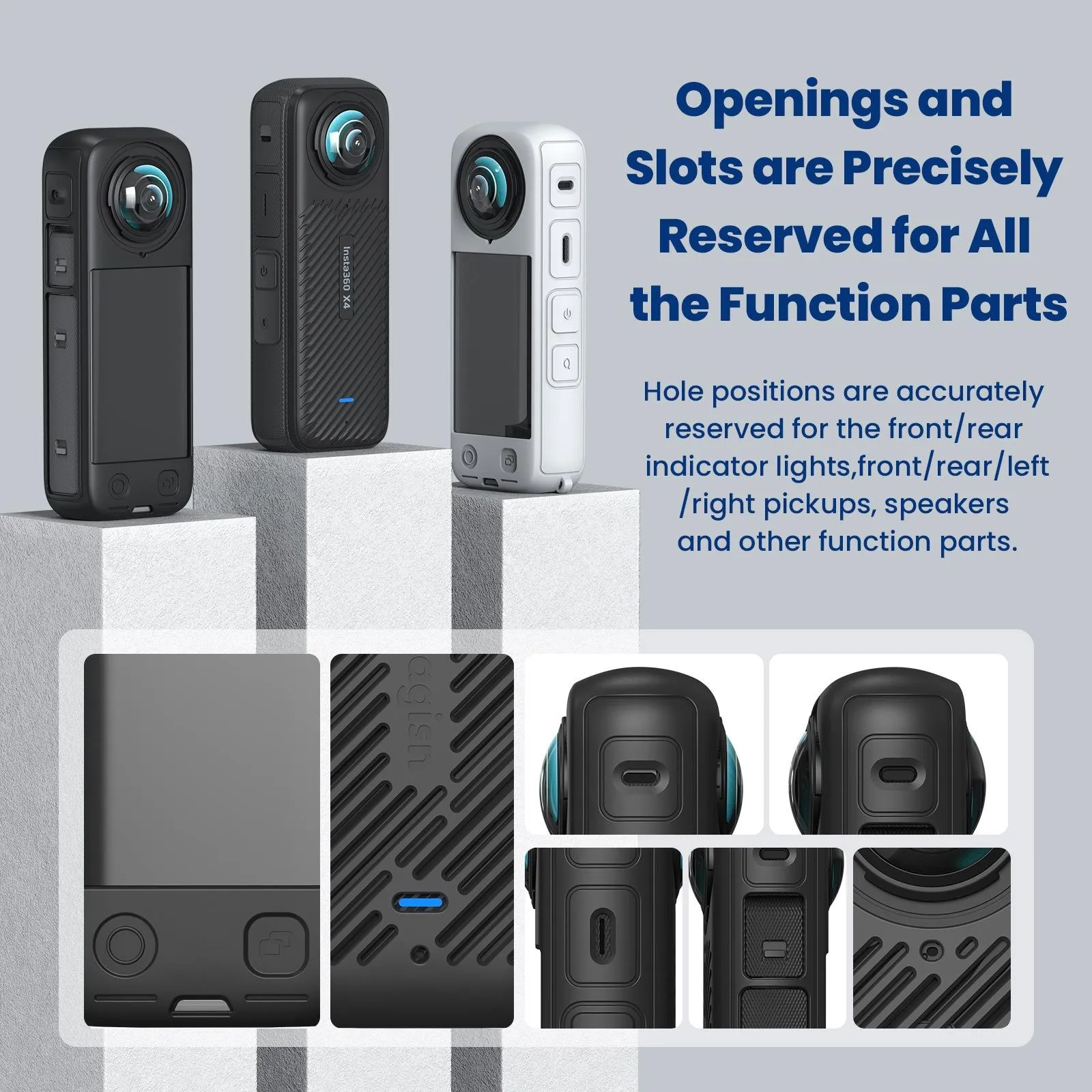 Amagisn Silicone Protective Cover for Insta360 X4