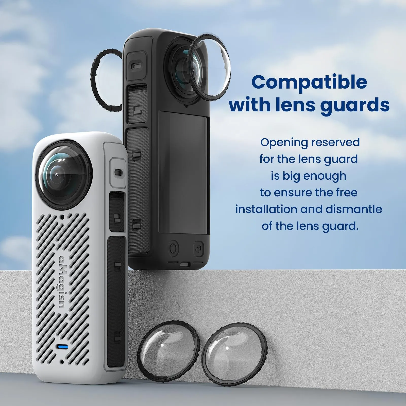 Amagisn Silicone Protective Cover for Insta360 X4