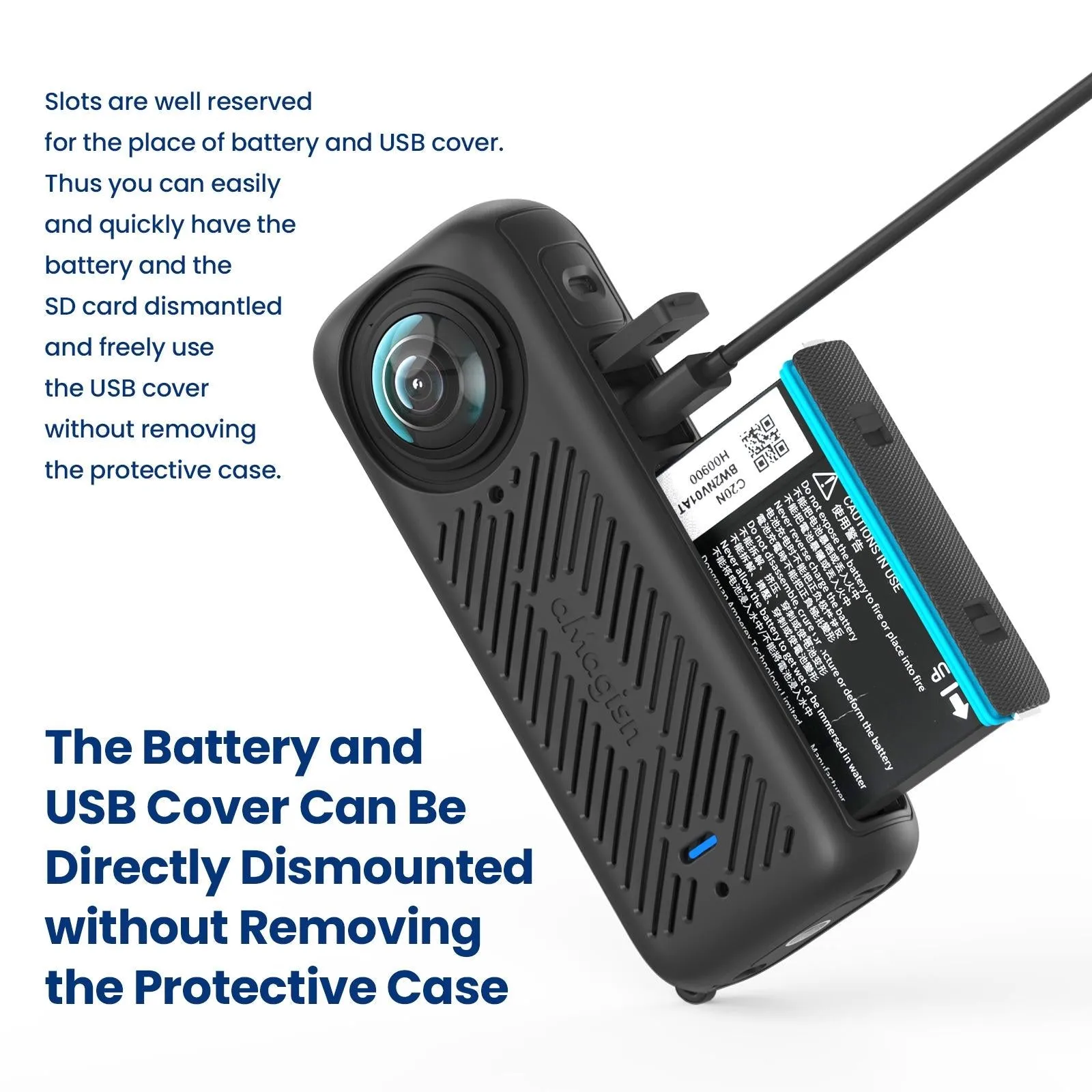 Amagisn Silicone Protective Cover for Insta360 X4