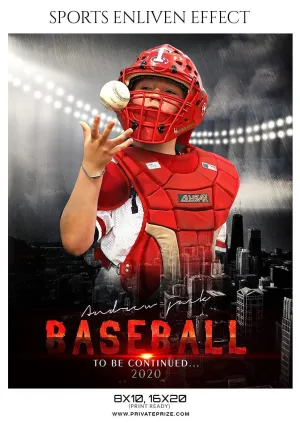 Andrew Jack - Baseball Sports Enliven Effect Photography Template