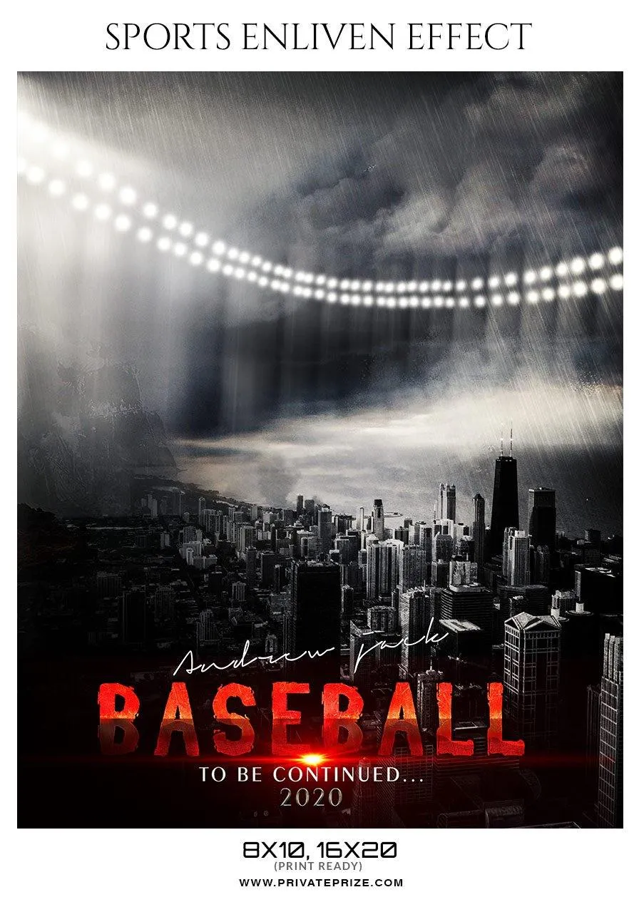 Andrew Jack - Baseball Sports Enliven Effect Photography Template