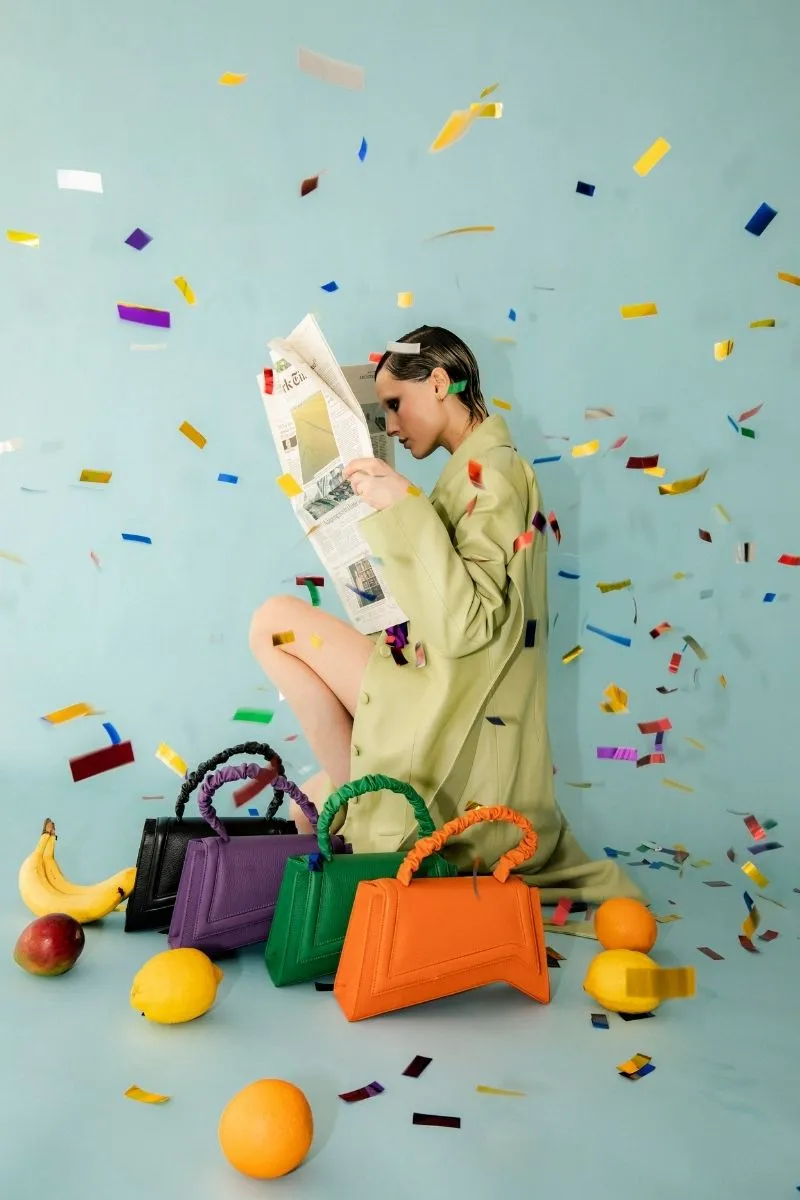 ASYA GREEN TOP HANDLE BAG