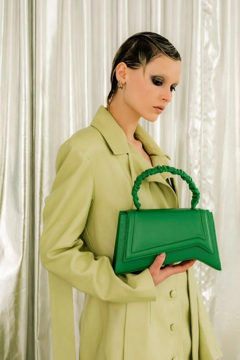 ASYA GREEN TOP HANDLE BAG