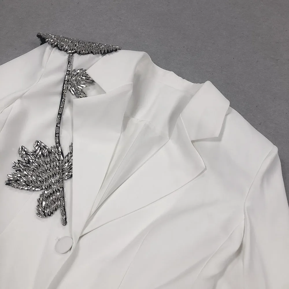 Barbella Embellished Patchwork Blazer