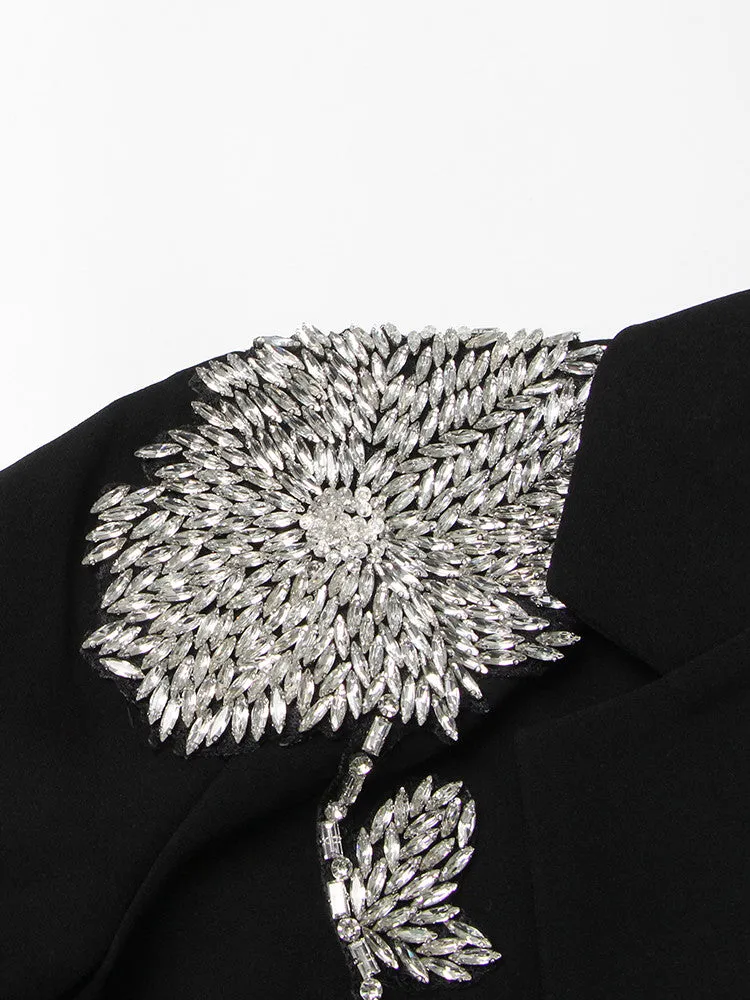 Barbella Embellished Patchwork Blazer