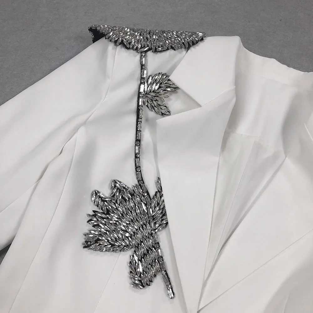 Barbella Embellished Patchwork Blazer
