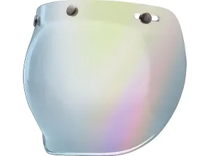 Bell Custom 500 3-Snap Bubble Shield Silver / LIght Silver Iridium