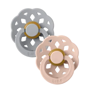 BIBS Pacifier Boheme Latex - 2 pack - Cloud/Blush