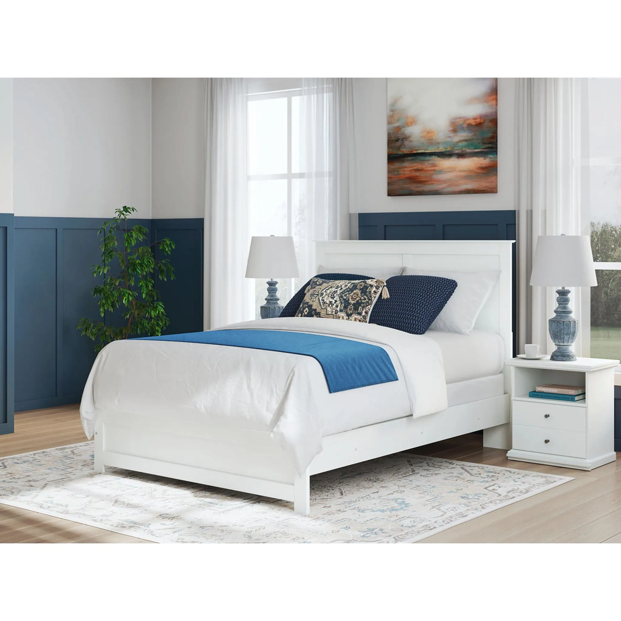 Bostwick Shoals Queen Panel Bed - White
