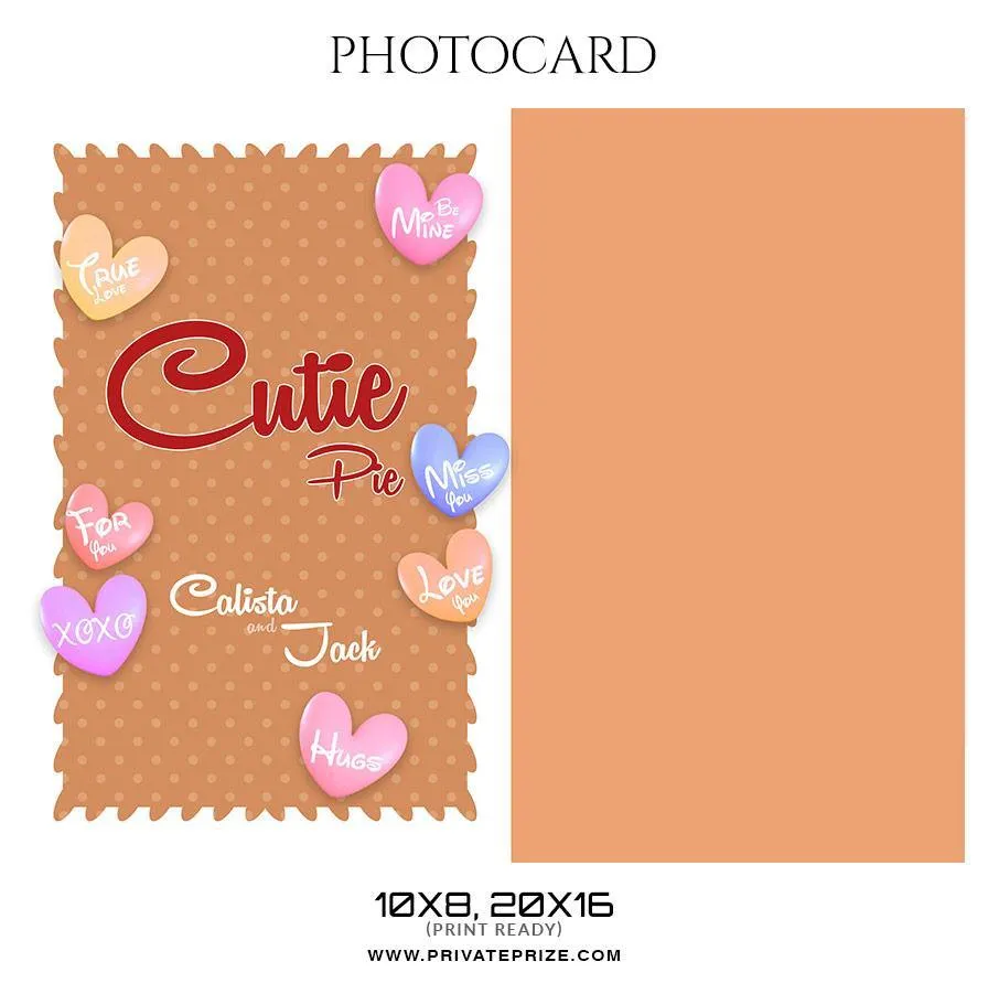 Calista And Jack - Valentine's Photo Card Templates