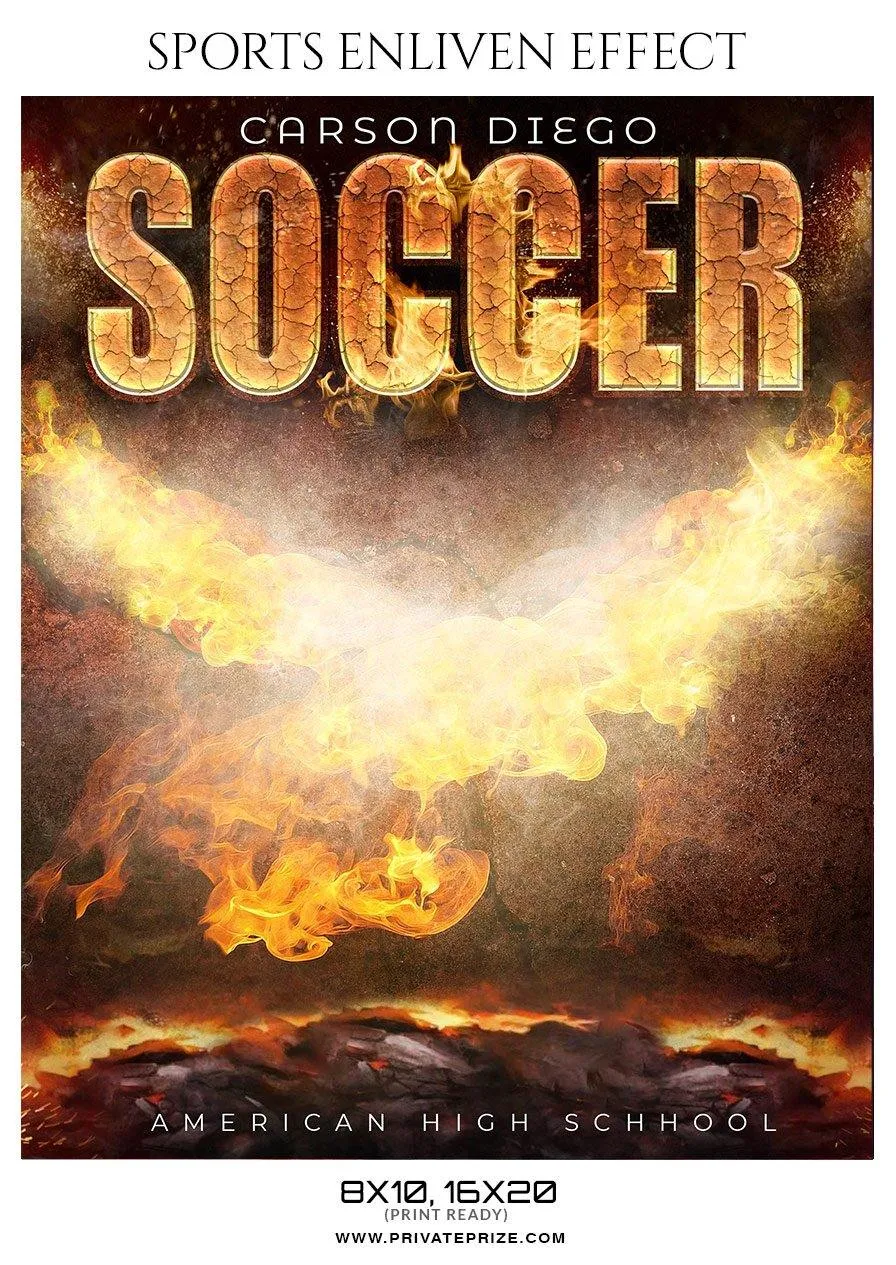 Carson Diego - Soccer Sports Enliven Effect Photography Template