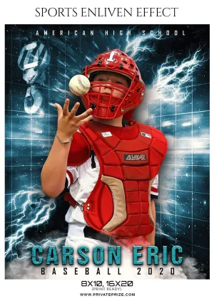 Carson Eric - Baseball Sports Enliven Effect Photography Template