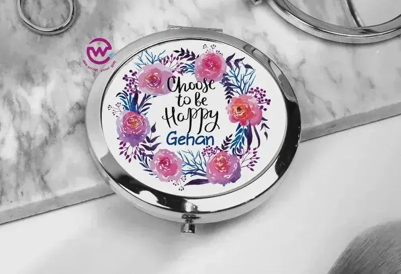 Compact Mirror - Floral