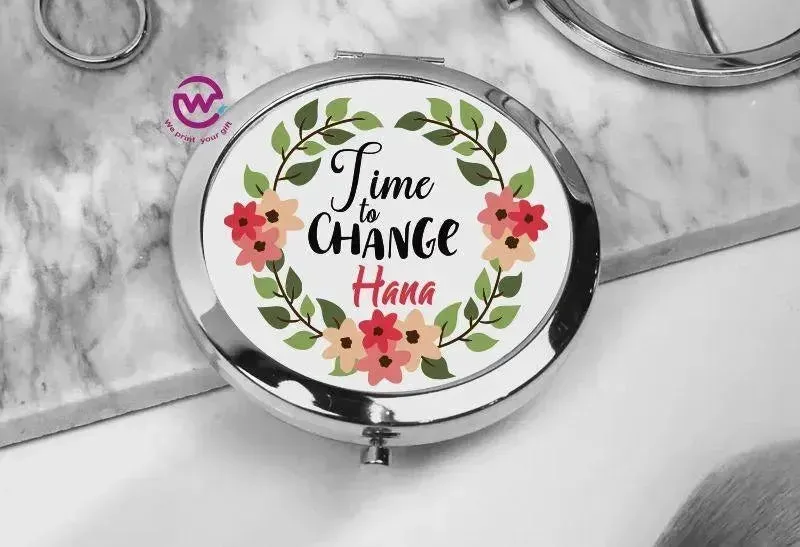 Compact Mirror - Floral