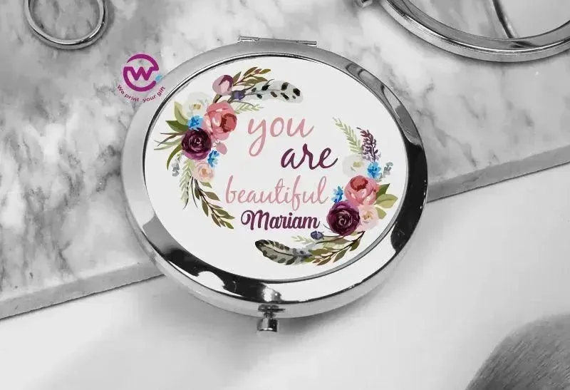 Compact Mirror - Floral