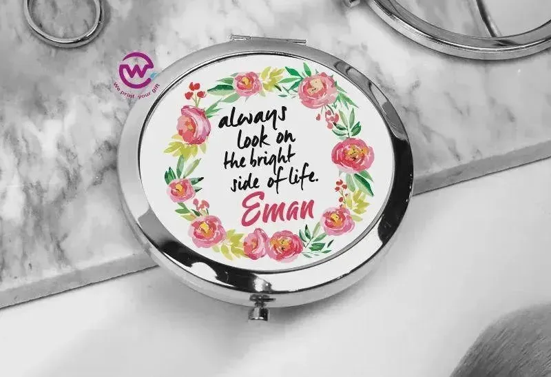 Compact Mirror - Floral
