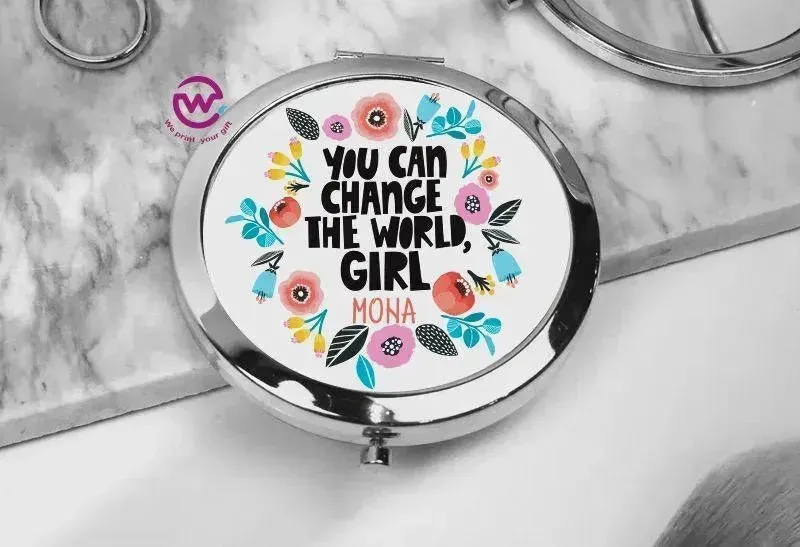Compact Mirror - Floral