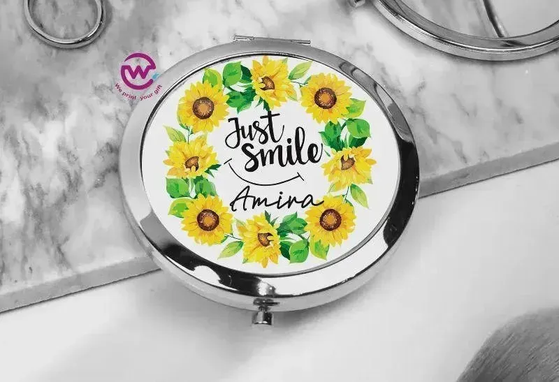 Compact Mirror - Floral