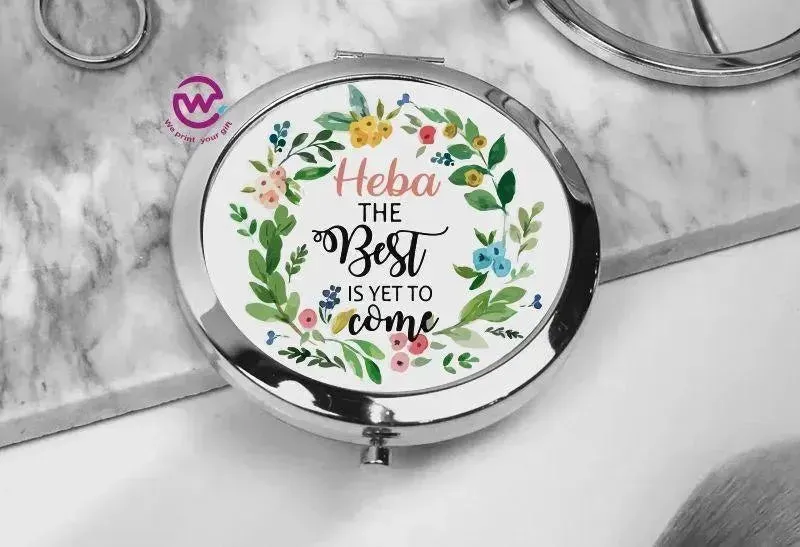 Compact Mirror - Floral