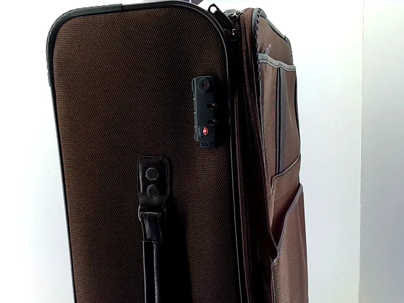 Coolife Expandable 24in Luggage with TSA Lock Brown