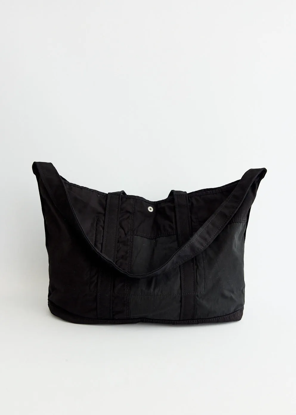 Cotton Nylon Patchwork Washed Tote