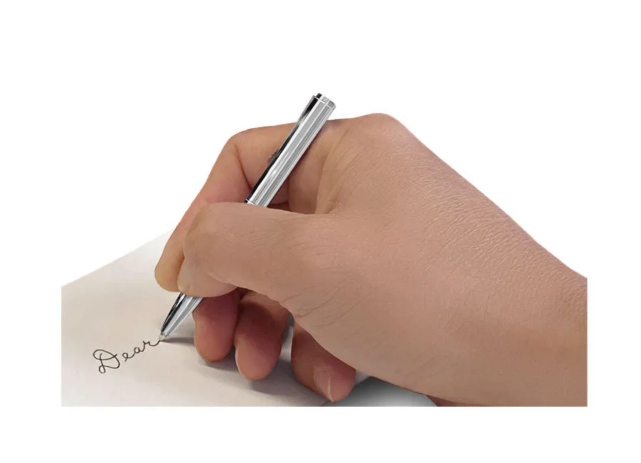 DAVEK SLIM FOLD with mini pen & pull tab - BLACK