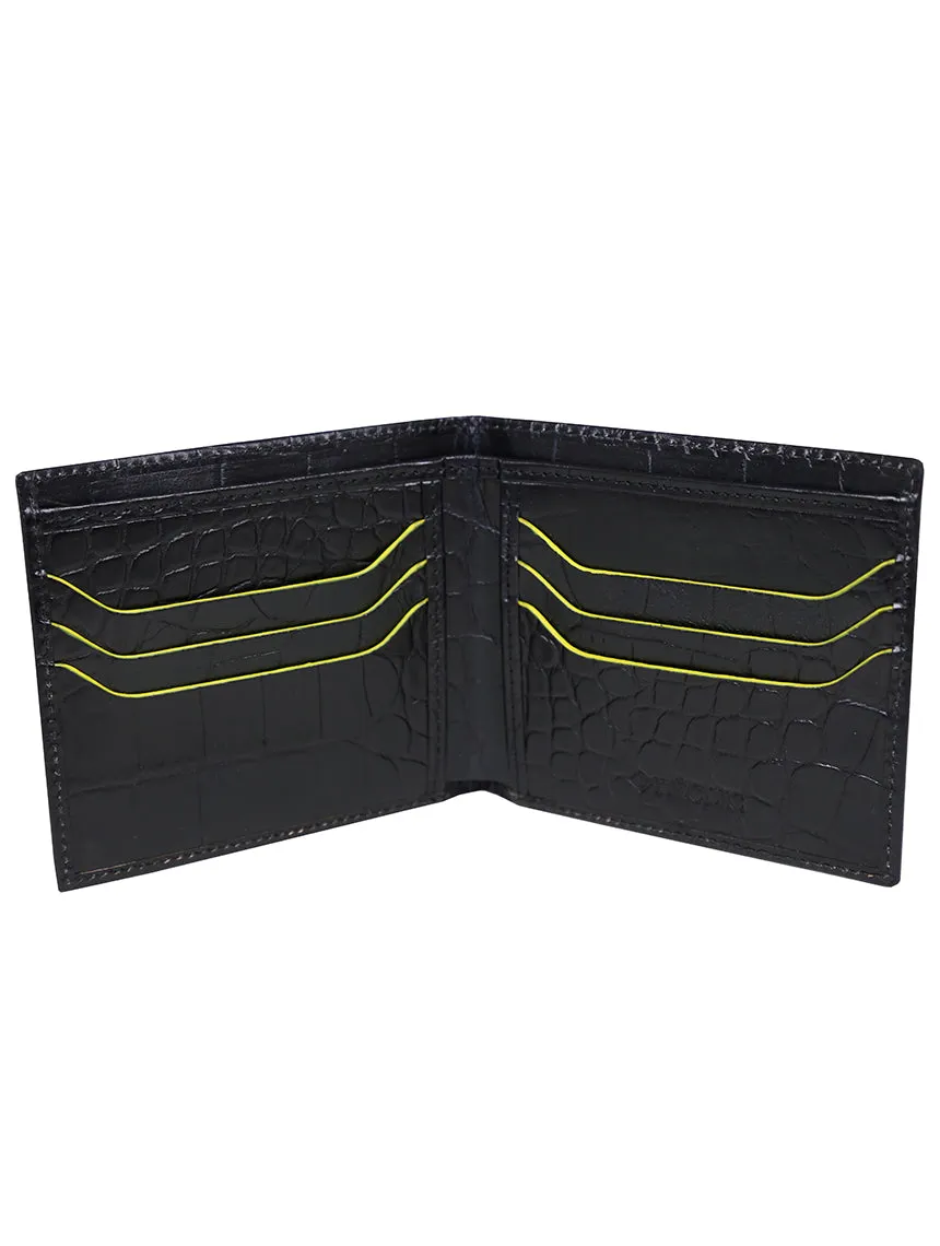 DCLIC Portofino Bi-Fold Wallet - Black-Yellow