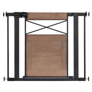 Easy Install Modern Farmhouse Baby Gate (Rustic)
