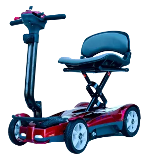 EV Rider S194AF Transport AF4W Folding Mobility Scooter Metallic Red Open Box