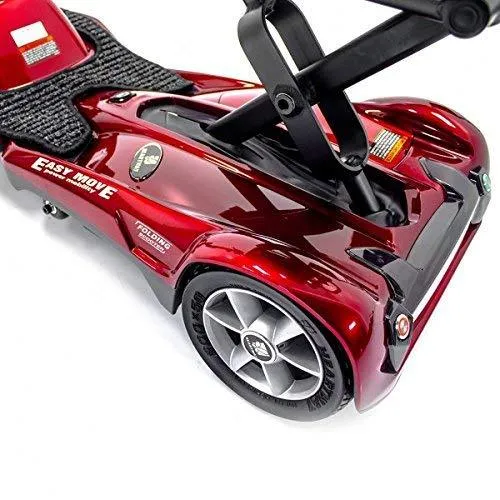 EV Rider Transport AF  Automatic Folding Scooter Burgundy Red Open Box