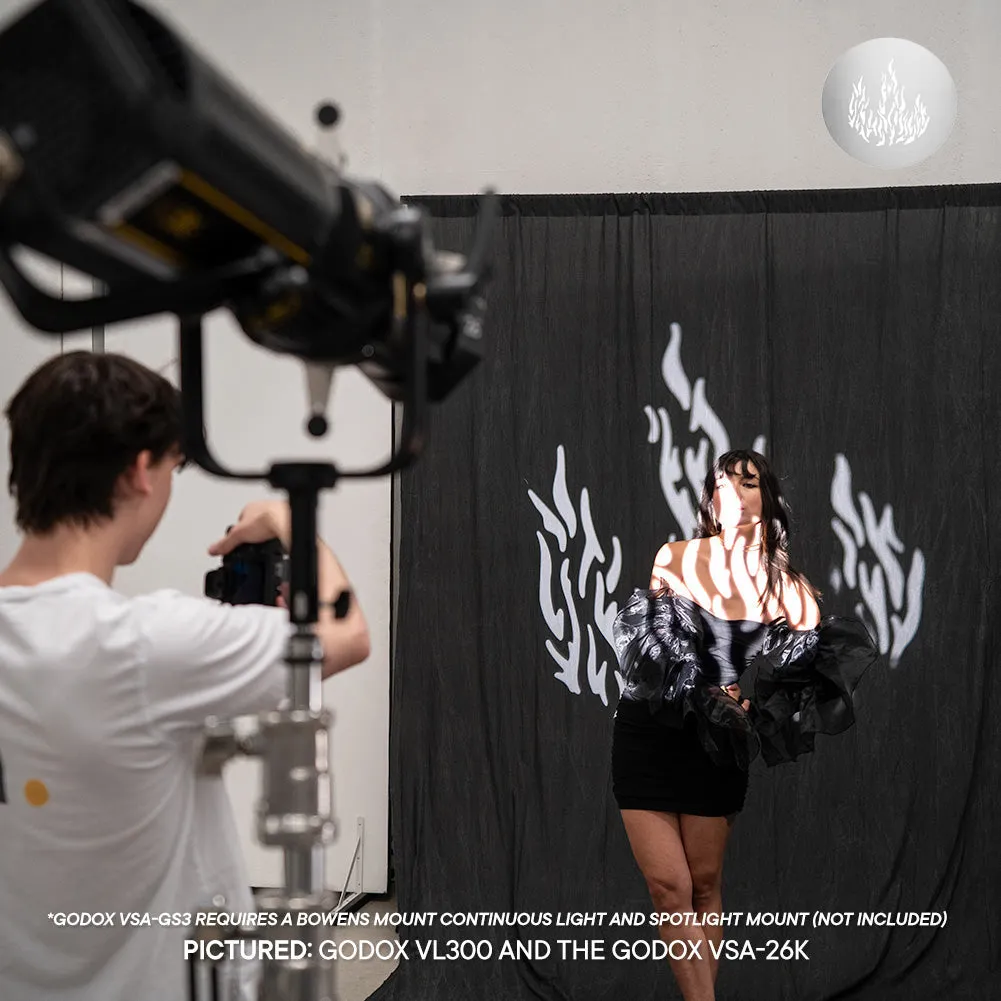 Godox VSA-GS1 6 Piece Gobo Set For Spotlight Attachment