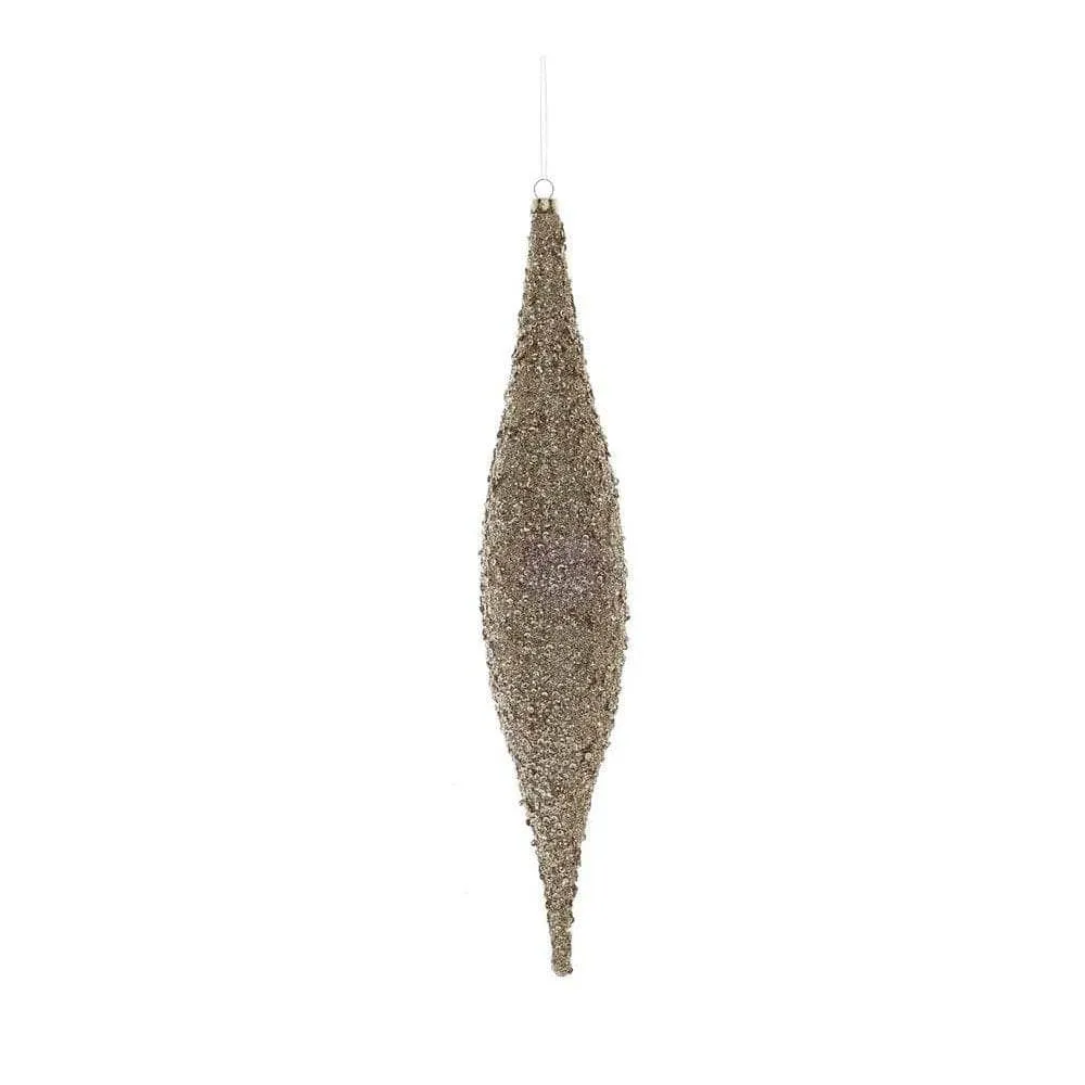 Gold Glitter Drop Hanging Decoration