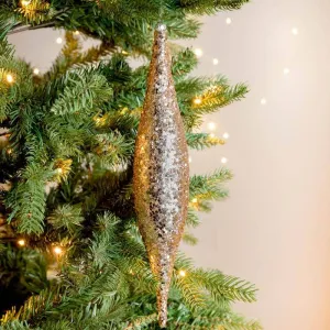 Gold Glitter Drop Hanging Decoration