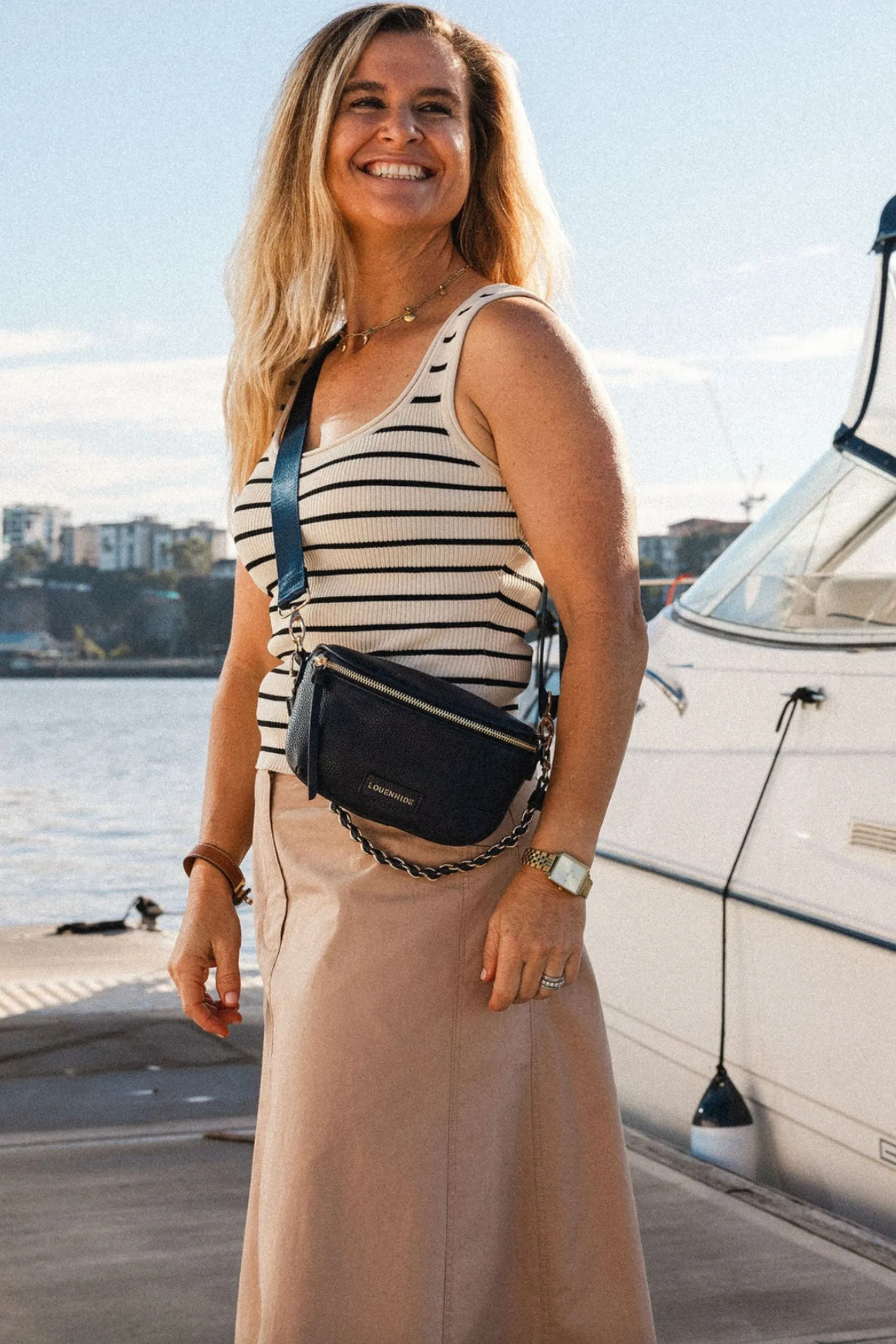 Halsey Sling Bag | Navy
