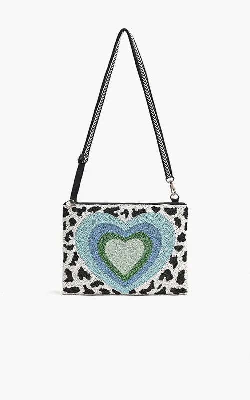Happy Heart Crossbody Clutch