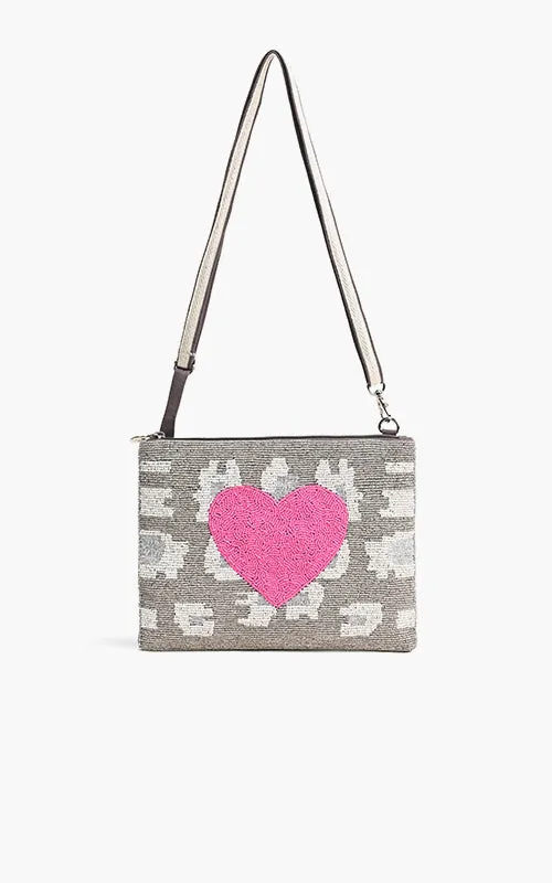 Happy Heart Crossbody Clutch