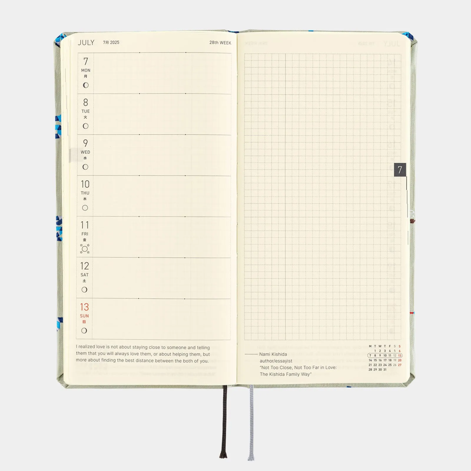 Hobonichi Techo Weeks -  Bow & Tie: Snake Toy