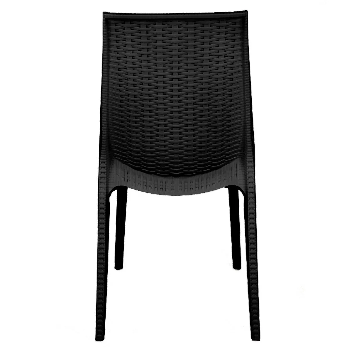Kent Mid-Century 7-Piece Outdoor Dining Set: 4 Side Chairs & 2 Armchairs