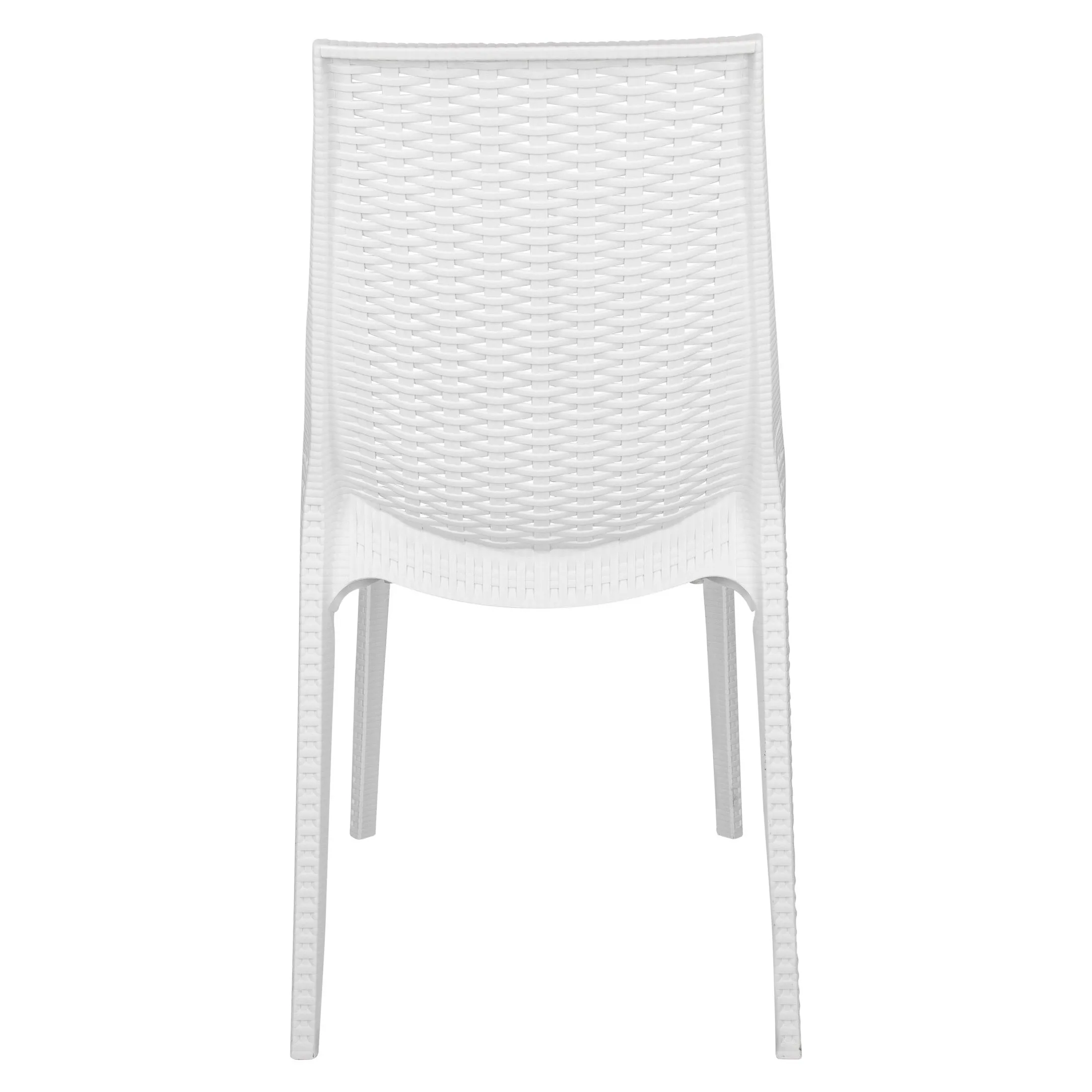 Kent Mid-Century 7-Piece Outdoor Dining Set: 4 Side Chairs & 2 Armchairs